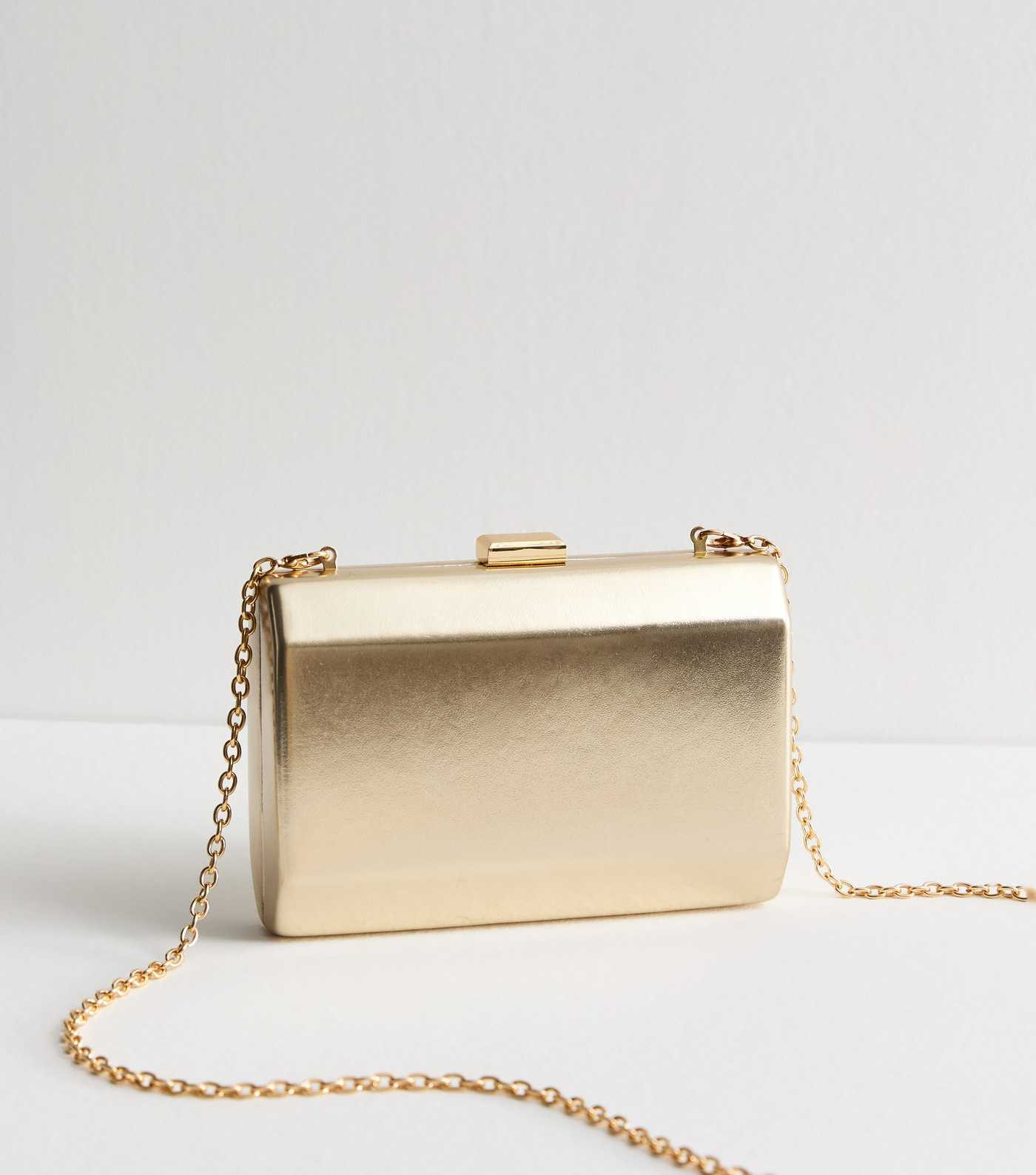 Gold Boxy Clutch Bag | New Look | New Look (UK)