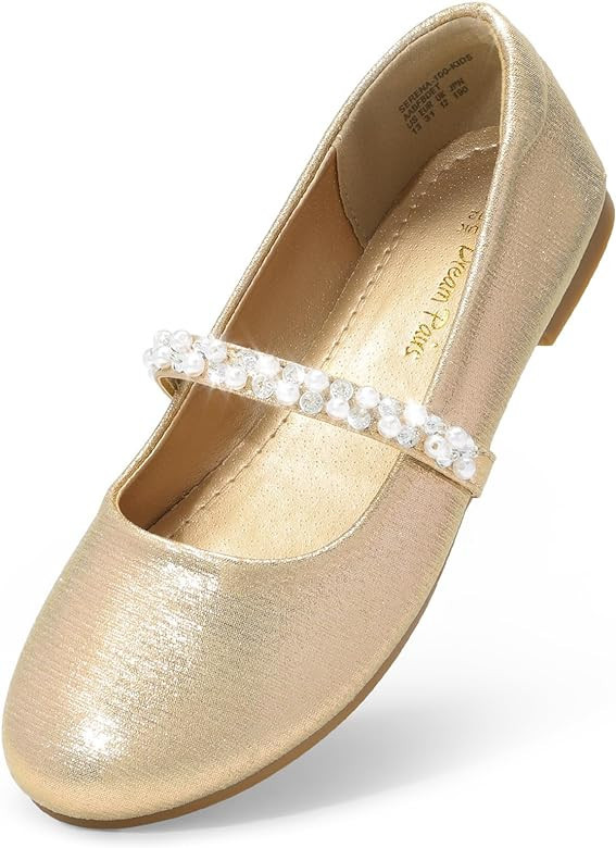 DREAM PAIRS Girls Toddler/Little Kid/Big Kid Serena-100 Mary Jane Ballerina Flat Shoes | Amazon (US)