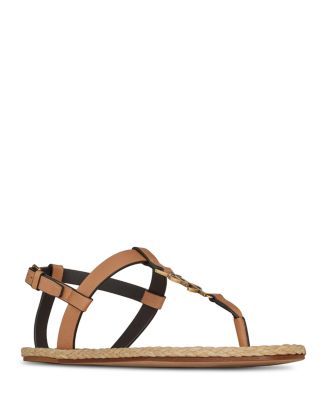 Cassandra Sandals in Raffia and Vegetable-Tanned Leather | Bloomingdale's (US)