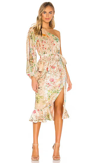Veena Dress in Nude | Revolve Spring Dress | Tea Party Outfits #LTKSeasonal #LTKstyletip | Revolve Clothing (Global)