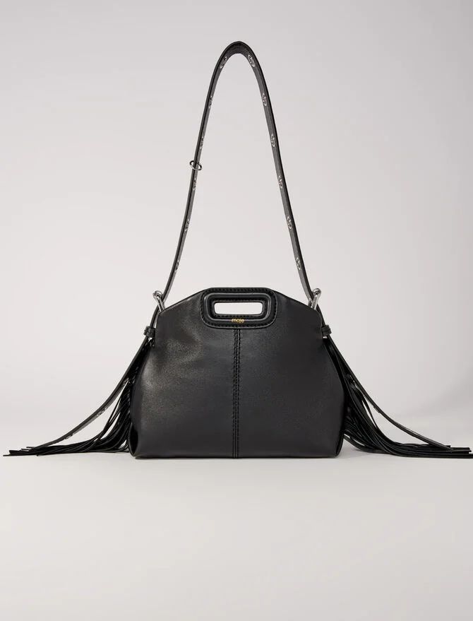 Smooth leather mini Miss M bag | Maje US