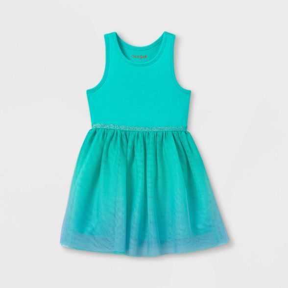 Toddler Girls' Ombre Tulle Tank Dress - Cat & Jack™ Teal/Blue | Target