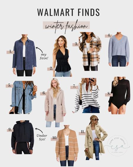 Walmart does it again! So many good finds for winter fashion! Obsessed with these shacket finds and the cutest tops for date night 

#LTKunder50 #LTKstyletip #LTKFind