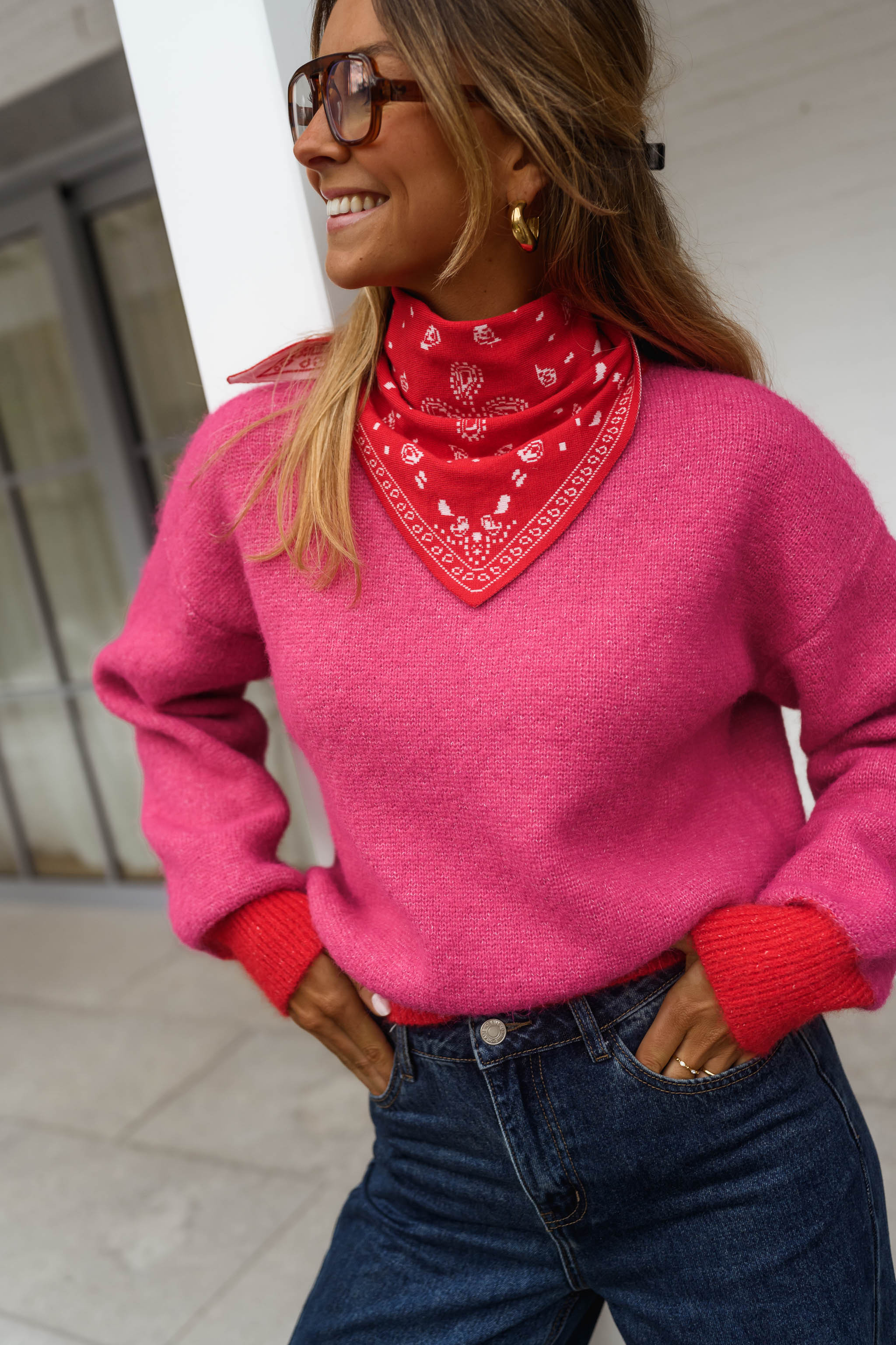 Red Lola Scarf | Easy Clothes