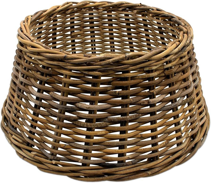 Rattan Christmas Tree Skirt Made of Willow 60 cm - Natural Light - Cover for the Christmas Tree S... | Amazon (DE)