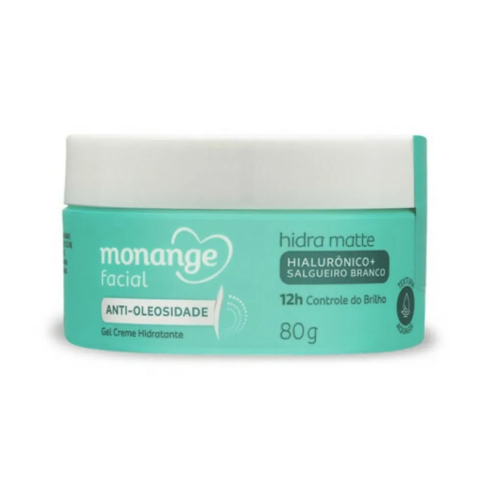Gel Creme Hidratante Facial Monange Anti Oleosidade Hialurônico + Salgueiro Branco 80g - Drogari... | Drogaria Venancio BR