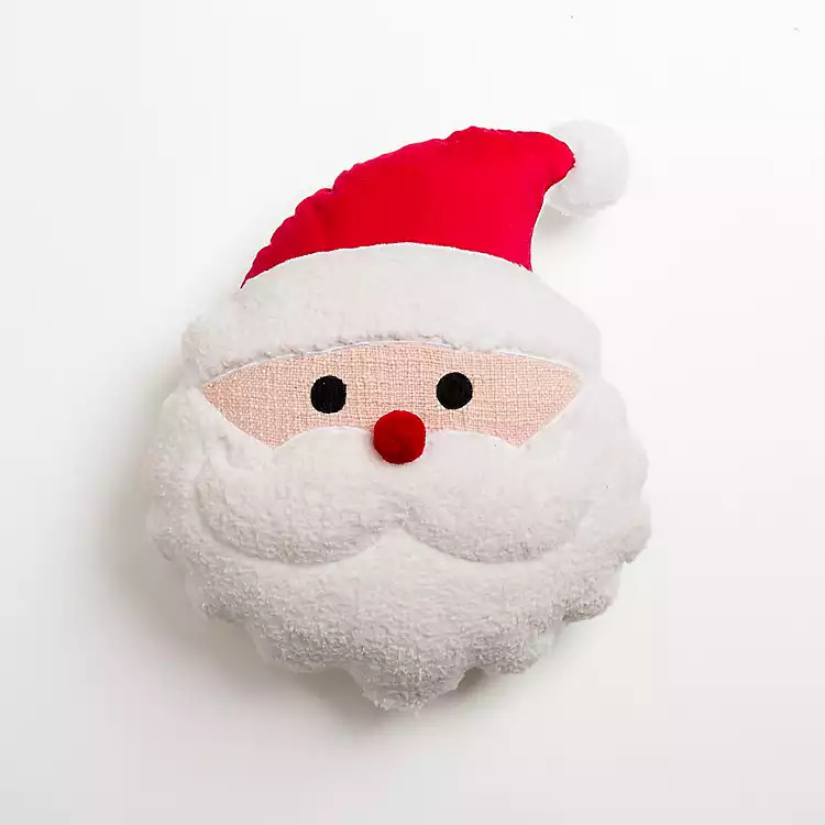 Santa Head Shaped Pillow | Kirkland's Home