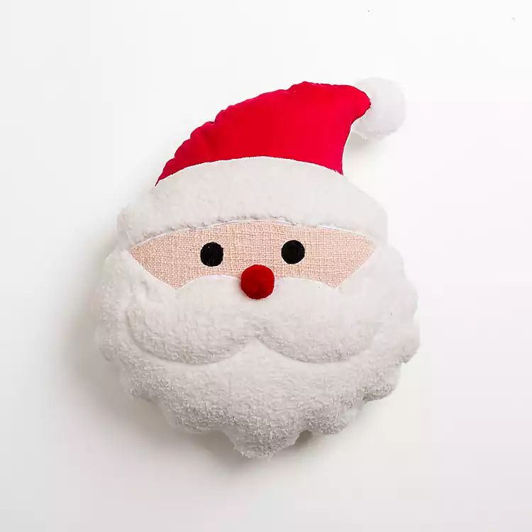 New! Santa Head Shaped Pillow | Kirkland's Home
