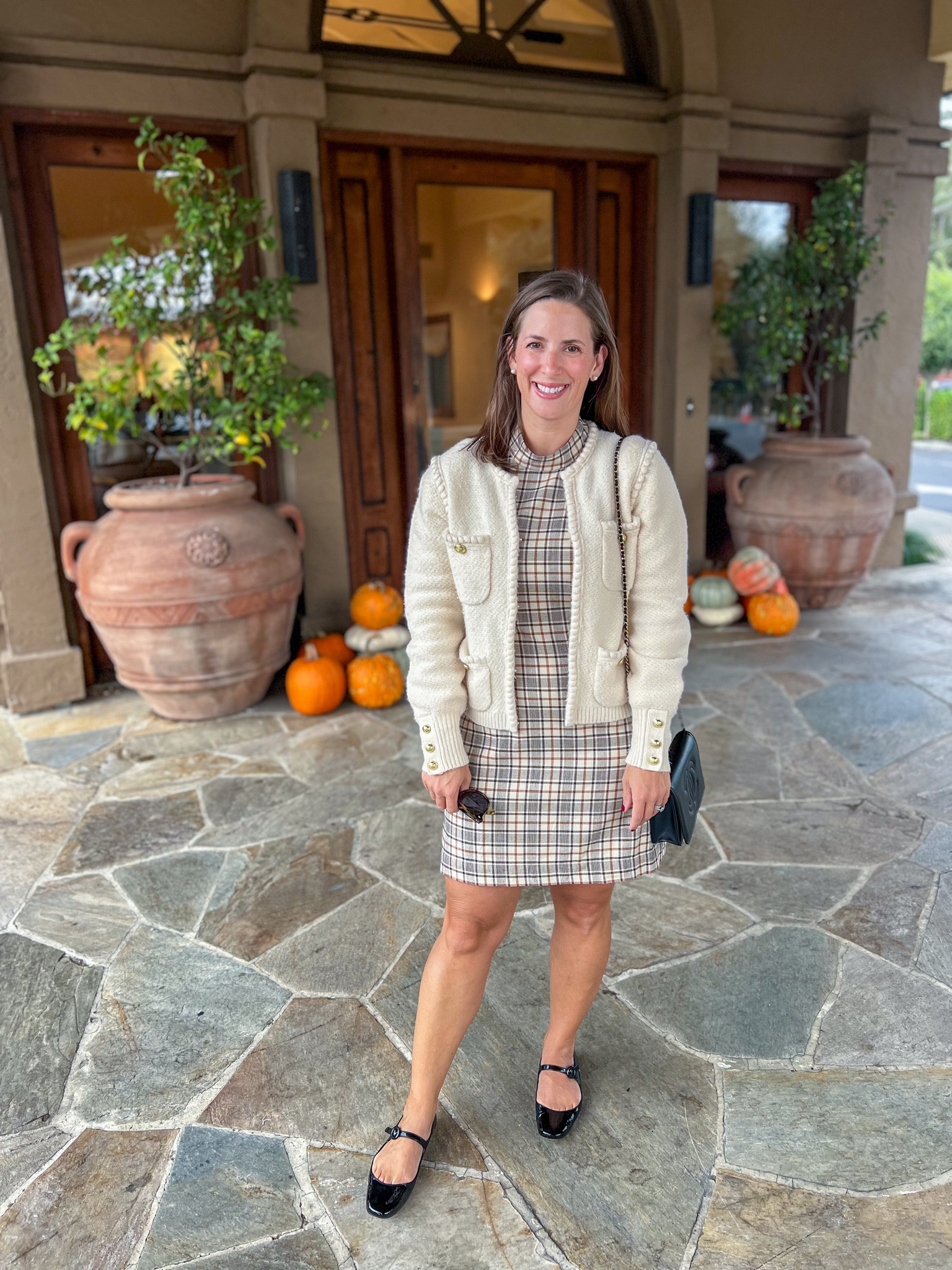 This Sea New York dress has super cute sleeves but it was chilly so I layered with my J.Crew Odette sweater. My sweater is from last year, but this year’s wool version was just realized with jeweled buttons! A bejeweled twist on it! 

#LTKSeasonal