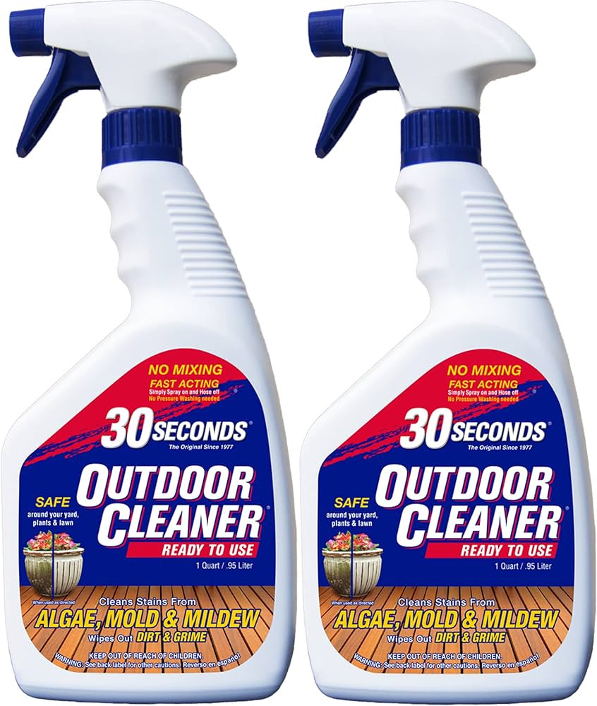 30 SECONDS Outdoor Mold & Mildew Stain Remover Spray | Ready To Use | 32 fl. oz. | 2 Pack | Amazon (US)