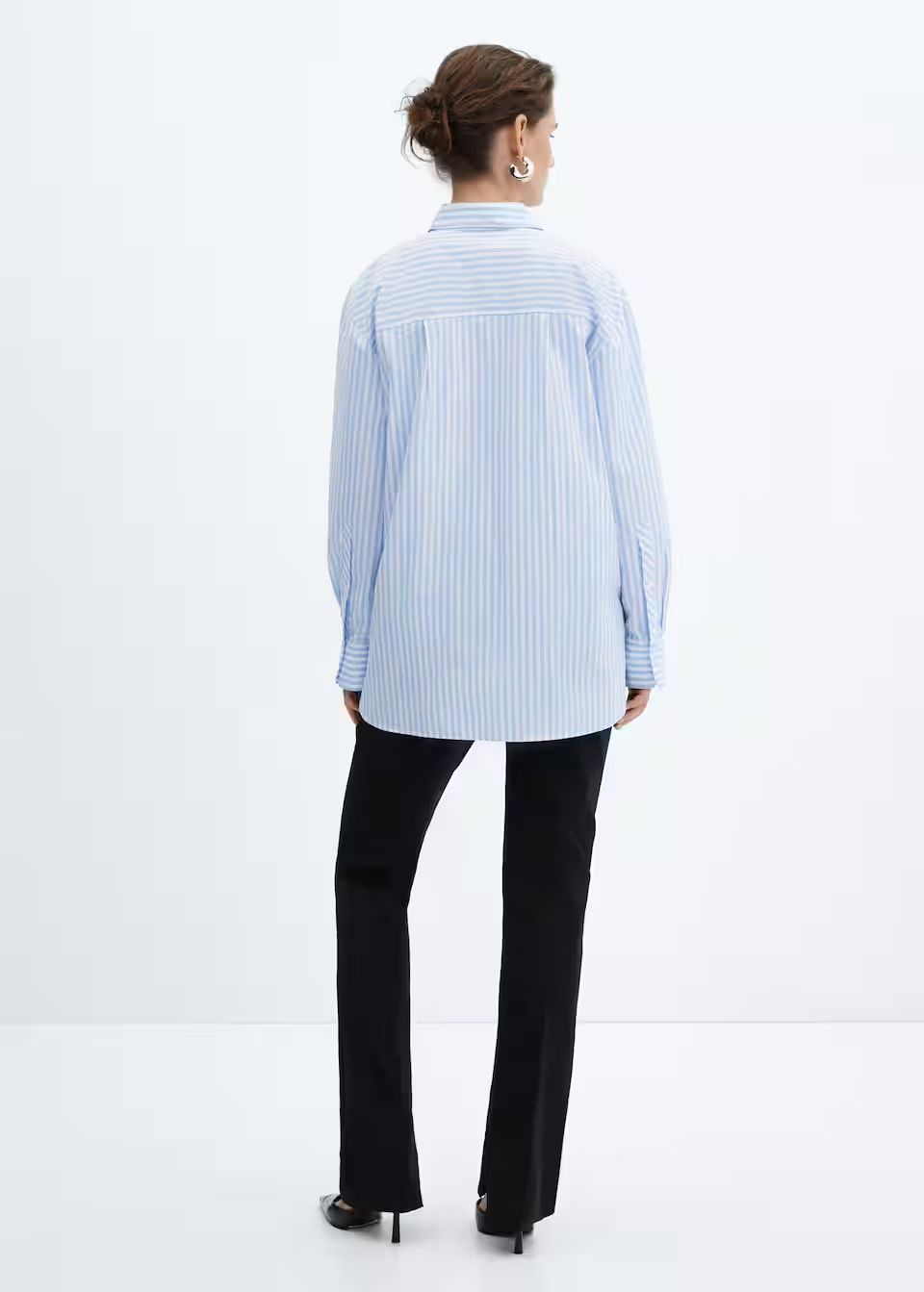 Pocket oversize shirt -  Women | Mango USA | MANGO (US)