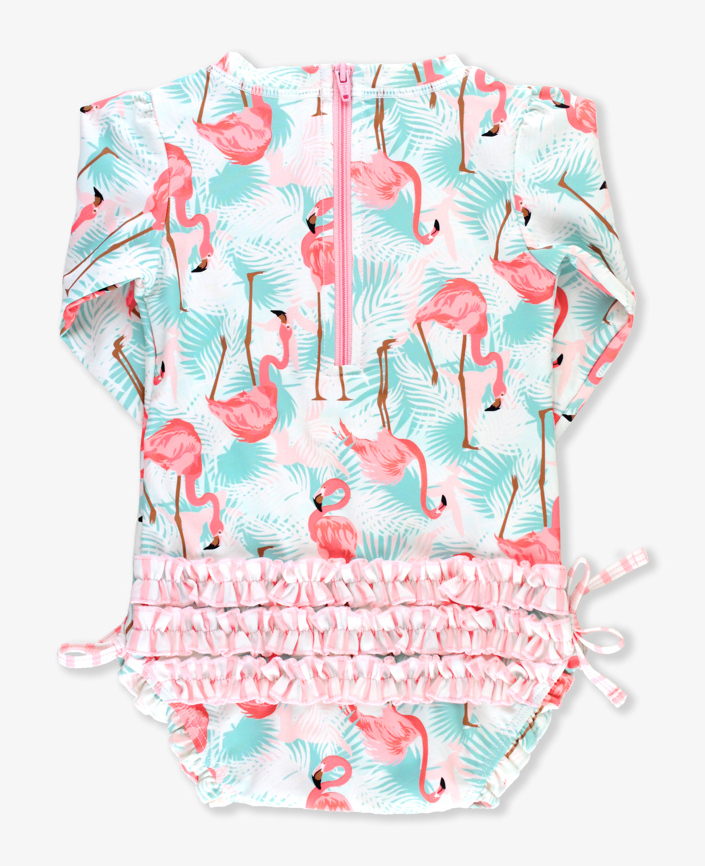 Long Sleeve One Piece Rash Guard | RuffleButts / RuggedButts