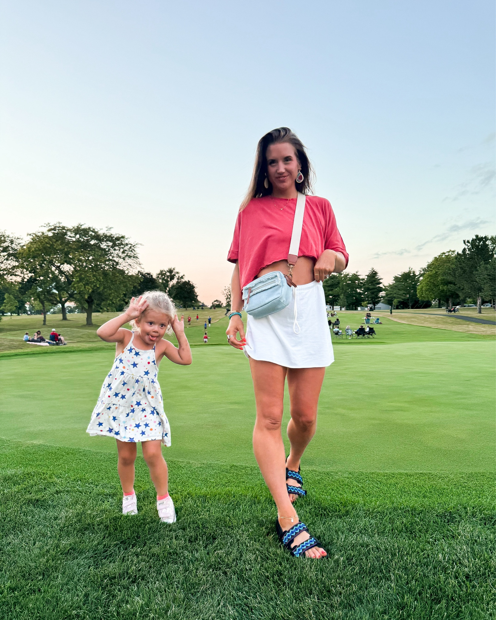 Happy 4th of July ❤️🤍💙🇺🇸
Better late than never | toddler style | toddler target dresses | aerie skort | free people top | Ugg platform sandals | denim bag | summer style | warm weather wear  

#LTKFindsUnder50 #LTKSeasonal #LTKKids