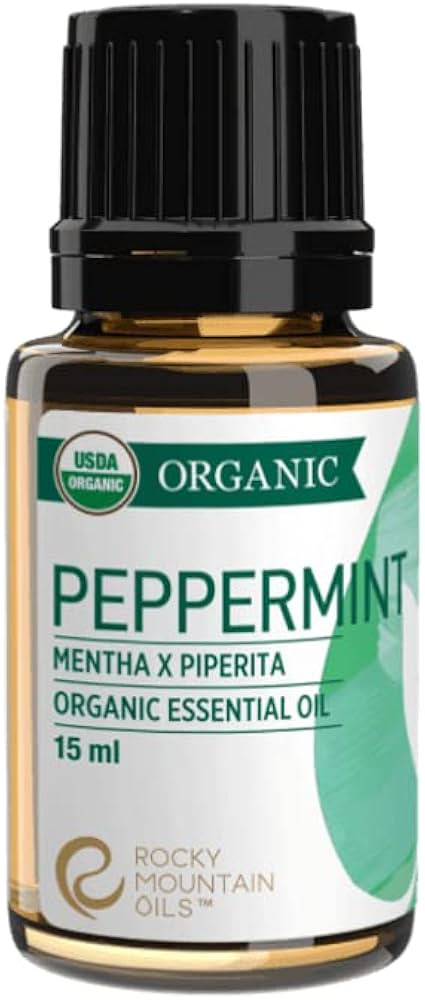 Rocky Mountain Oils Organic Peppermint Essential Oil 15ml – 100% Pure, USDA Organic, for Aromat... | Amazon (US)
