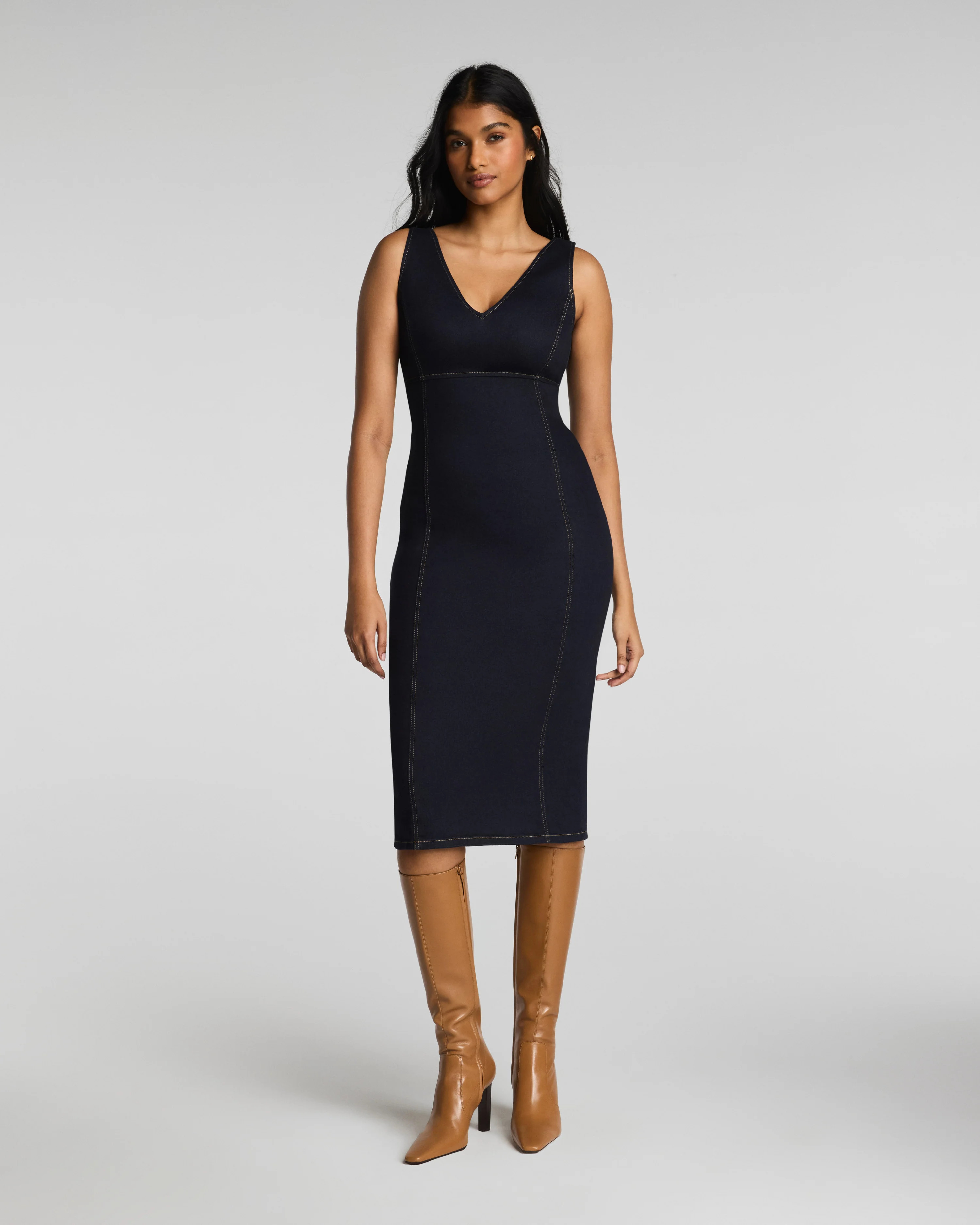 SPANX® Denim Midi Dress | Spanx