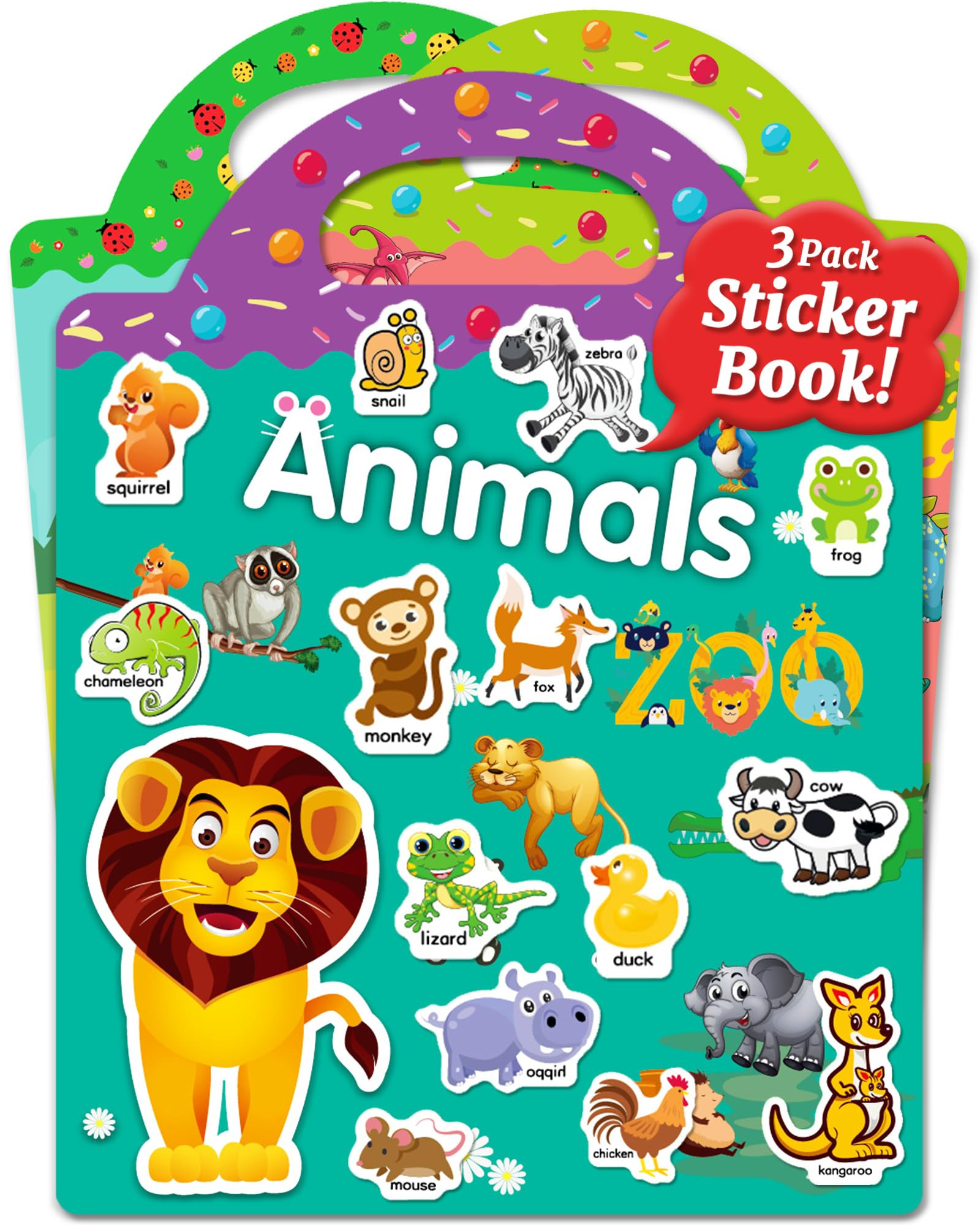 Benresive Reusable Sticker Books for Kids 2-4, Sticker Books for Toddlers 1-3 2-4, Toddler Travel... | Amazon (US)