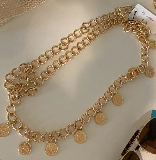 Isles Layered Coin Chain Belt | 12th Tribe