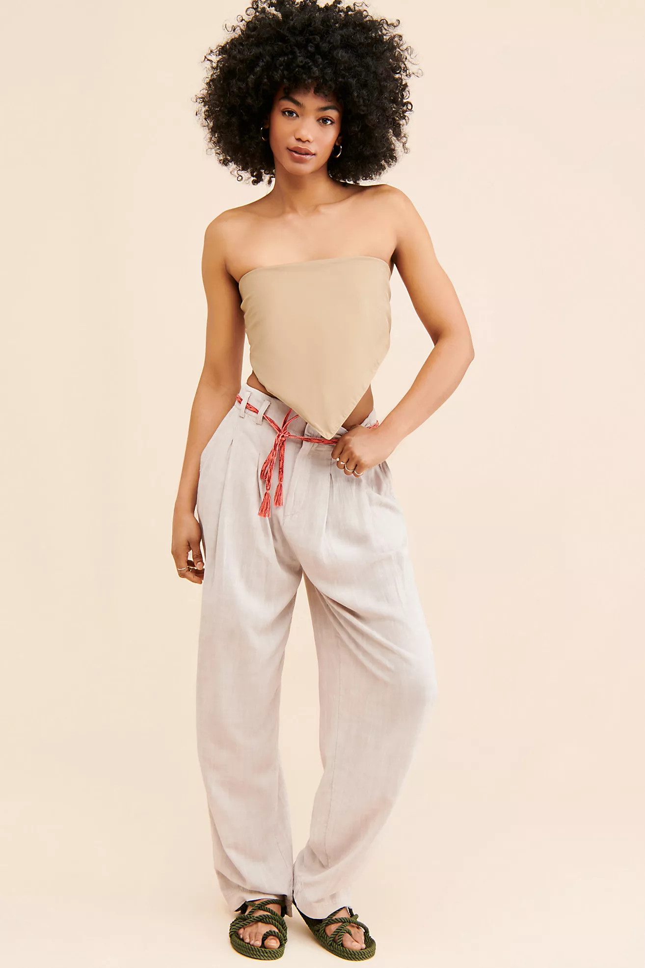 Calla Pleated Trousers | Free People (Global - UK&FR Excluded)