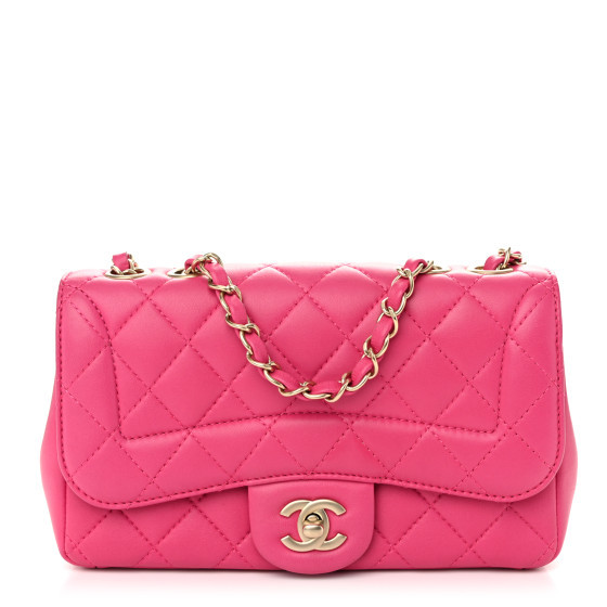 Lambskin Quilted Mini Mademoiselle Chic Flap Pink | FASHIONPHILE (US)