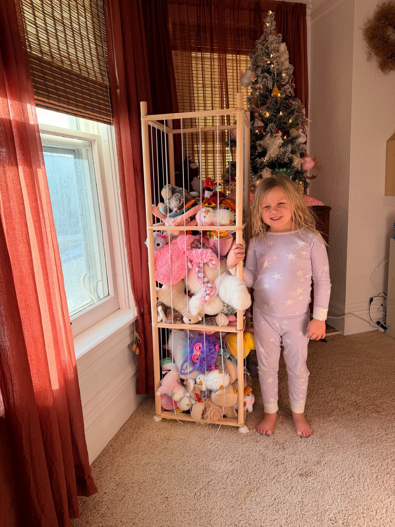 anyone else have sooo many stuffies? 😅 I found cute & function-able storage for anyone! comment for link!