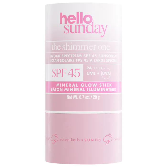 The Shimmer One SPF 45 Face and Body Mineral Glow Stick with Hyaluronic Acid - Hello Sunday | Sep... | Sephora (US)