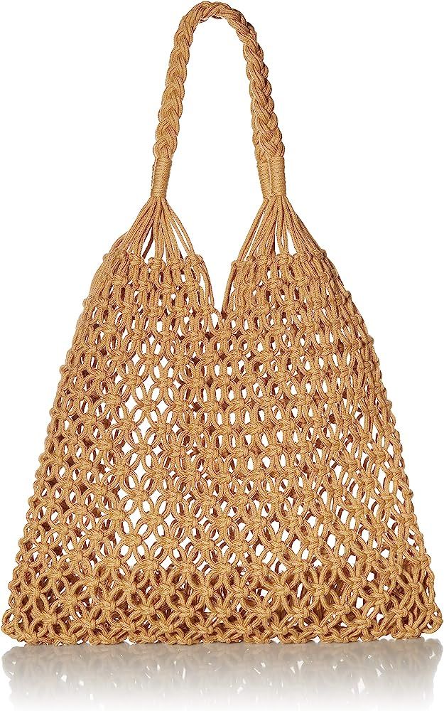 Hixixi Cotton Rope Travel Beach Fishing Net Handbag Shopping Woven Shoulder Bag for Women Girls | Amazon (US)