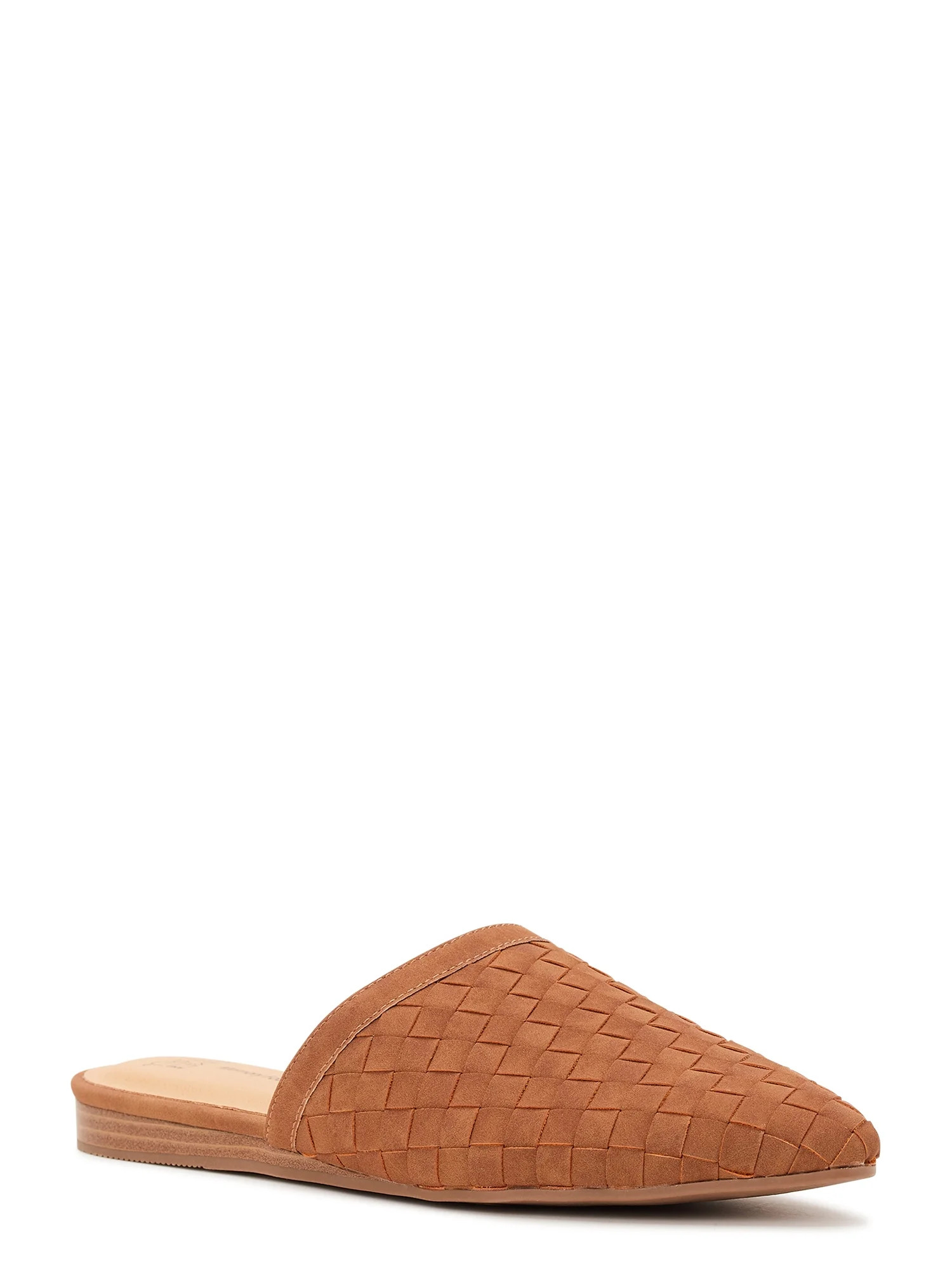 Time and Tru Women's Woven Slip on Dress Mules - Walmart.com | Walmart (US)