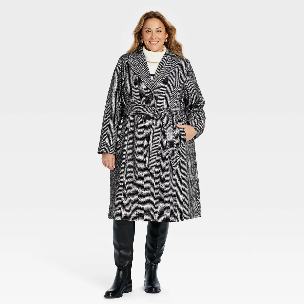 Women's Long Wool Overcoat - Ava & Viv™ | Target