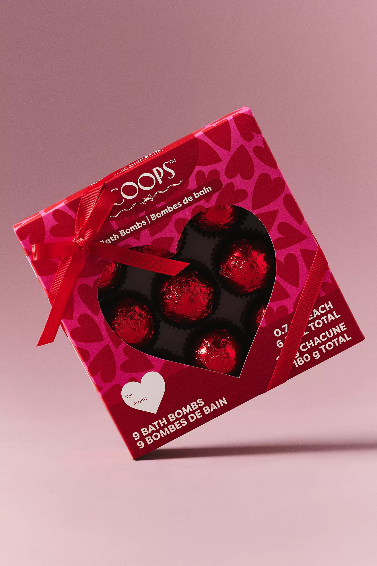 SCOOPS Beauty Valentine's Day Bath Bombs, Set of 9 | Anthropologie (US)