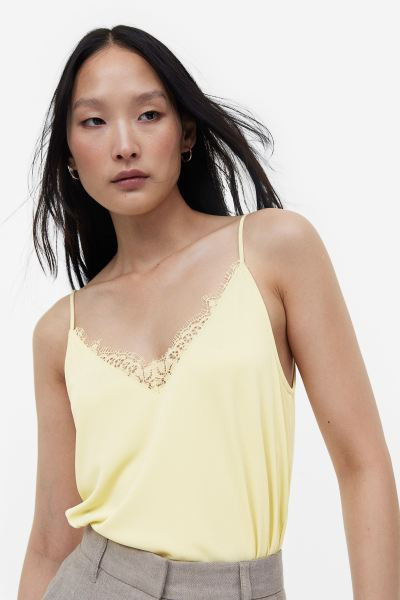 Lace-trimmed Camisole Top | H&M (US + CA)