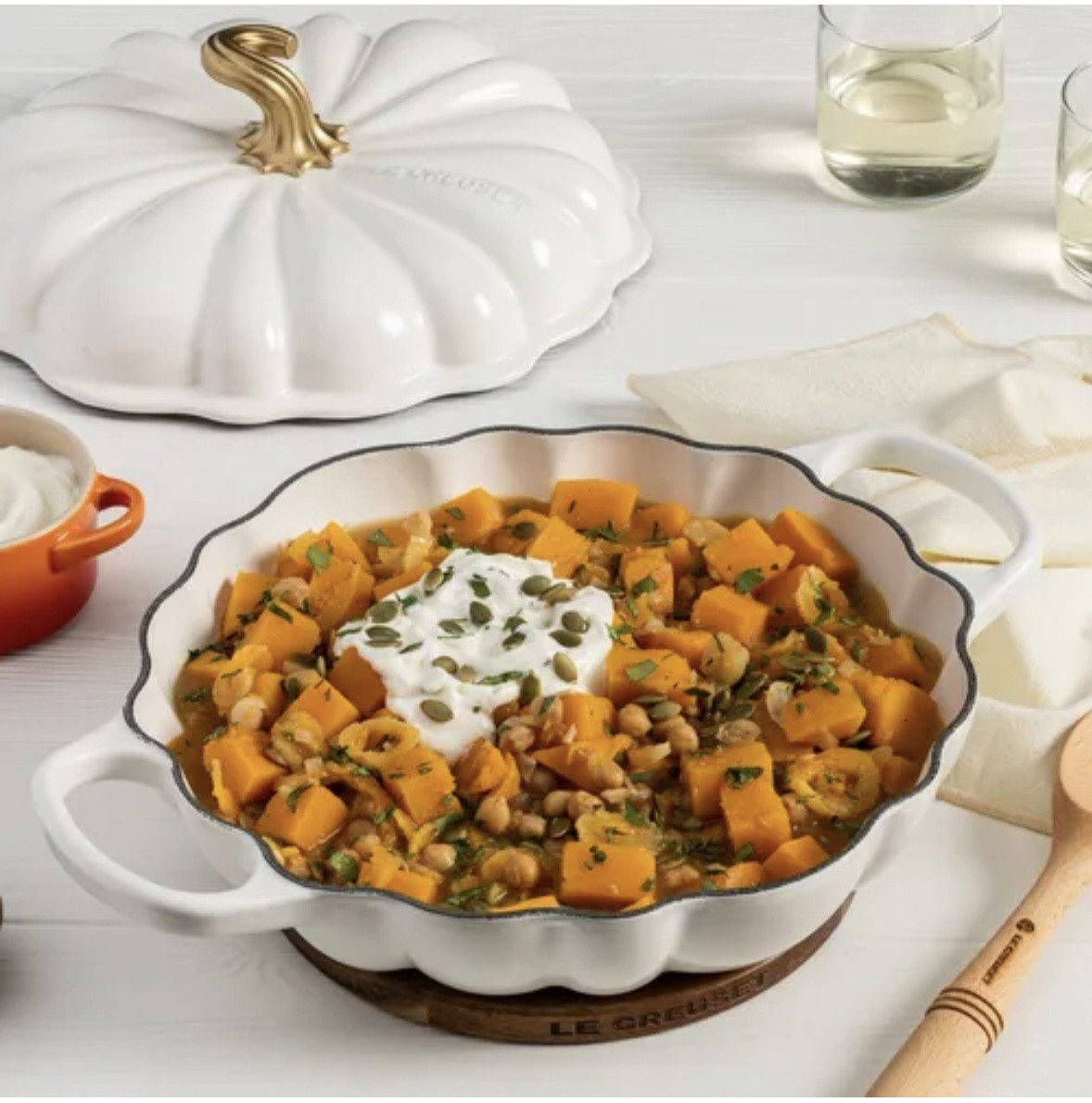 Pumpkin braiser, fall cooking, pumpkin cookware fall kitchen accessories 

#LTKSeasonal #LTKSaleAlert #LTKHome