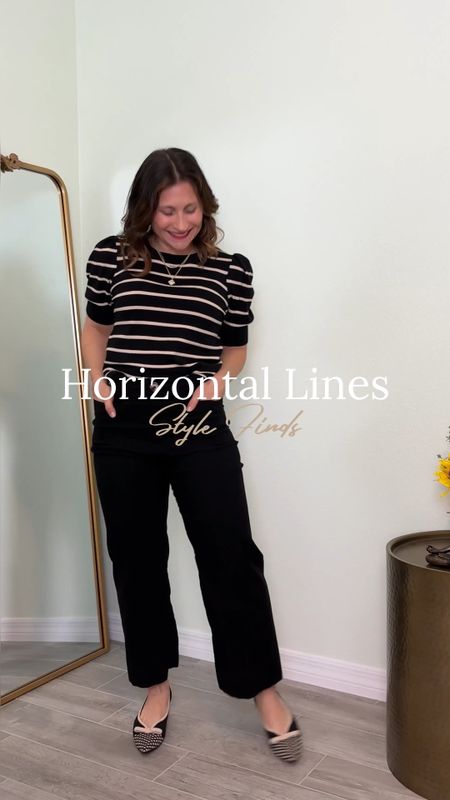 Three different pieces with horizontal lines. Puff sleeve sweater top, lightweight sweater vest and pants set, and oversized tee.

#LTKSummerSales #LTKStyleTip #LTKFindsUnder50