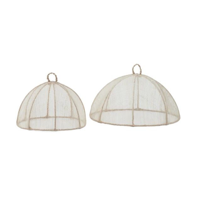 Waterside Round Food Cover in Natural - Set of 2 | Cailini Coastal