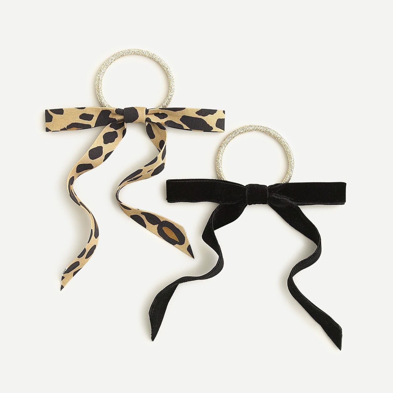 Girls' bow hair-tie two-pack | J.Crew US