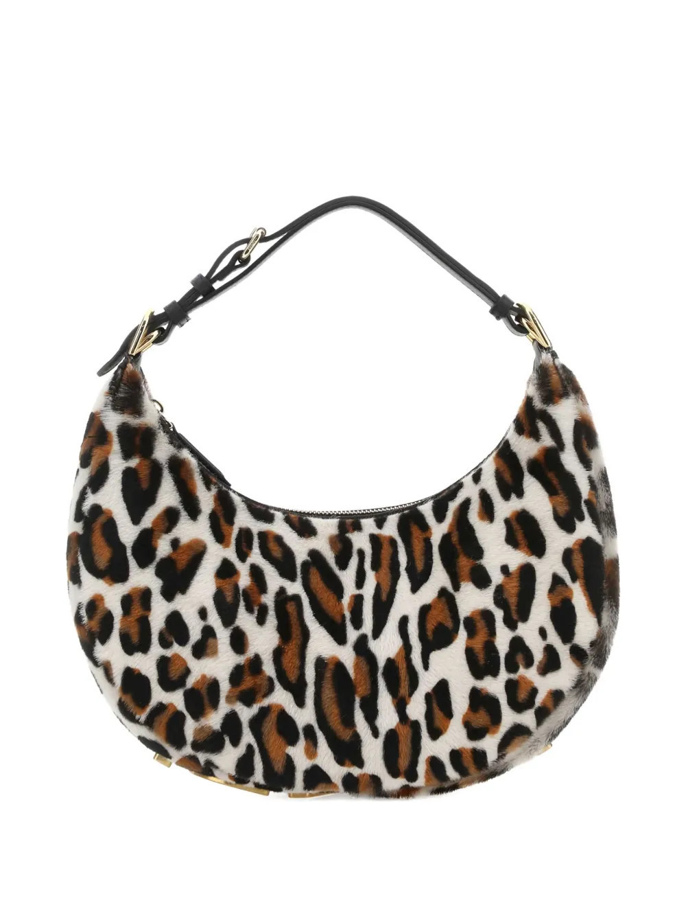 FENDI small Fendigraphy leopard-print shoulder bag - White | Farfetch Global