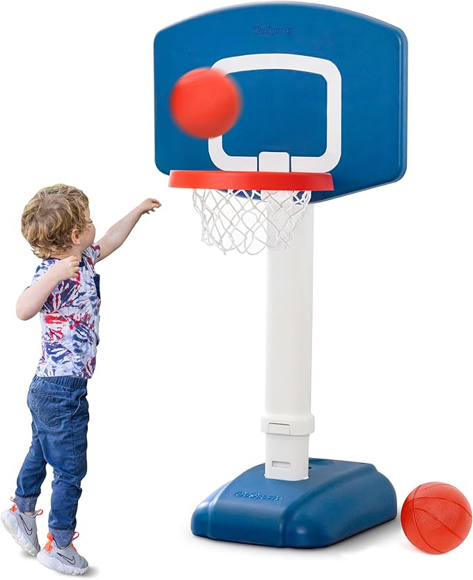 GoSports Tot Shot Toddler Basketball Set - Kids Indoor & Outdoor Toy Hoop with Adjustable Height | Amazon (US)