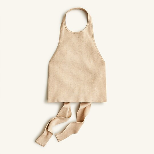 Tie-back halter sweater-tank | J. Crew US