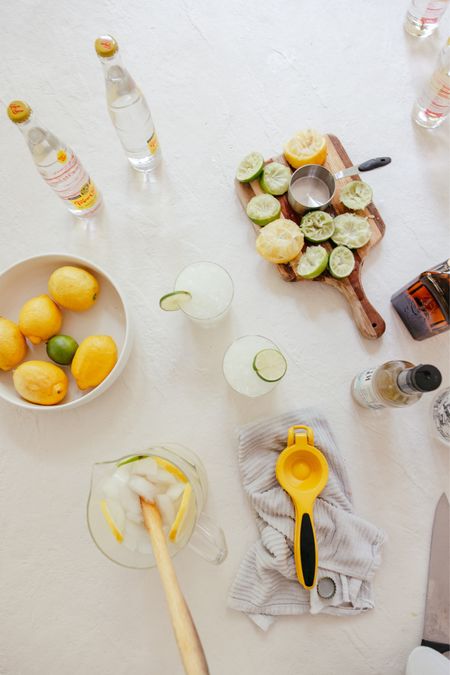 Our drink of the summer? Ranch water! It’s easy, refreshing and so simple to make 🍋 #cocktail #bar #barcart