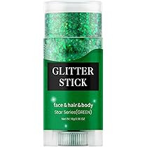Face and Body Glitter Stick,Holographic Sparkling Neon Outfit Singer Concert Music Rave Festival ... | Amazon (US)
