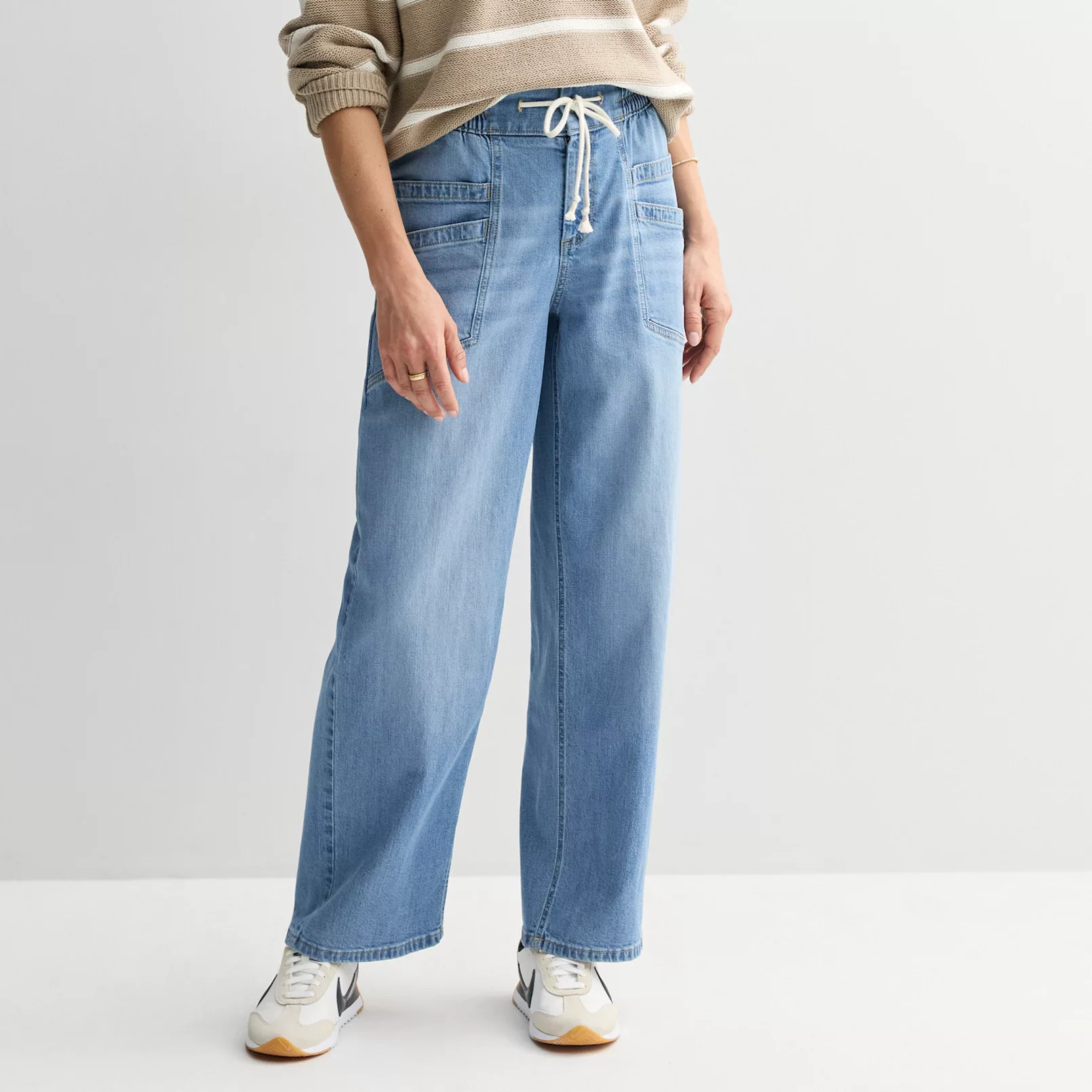 Women's Sonoma Goods For Life® High Rise Easy Denim Pants | Kohl's