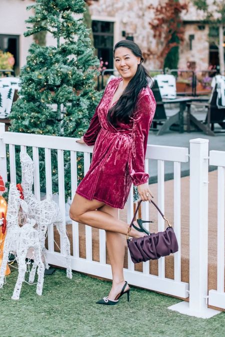 Velvet holiday dress, holiday party outfit, velvet dress, chic winter coat, affordable holiday party outfit

Velvet dress is sold out in this color but also comes in a pretty blue, perfect for NYE! 

#LTKHoliday #LTKSeasonal #LTKunder100