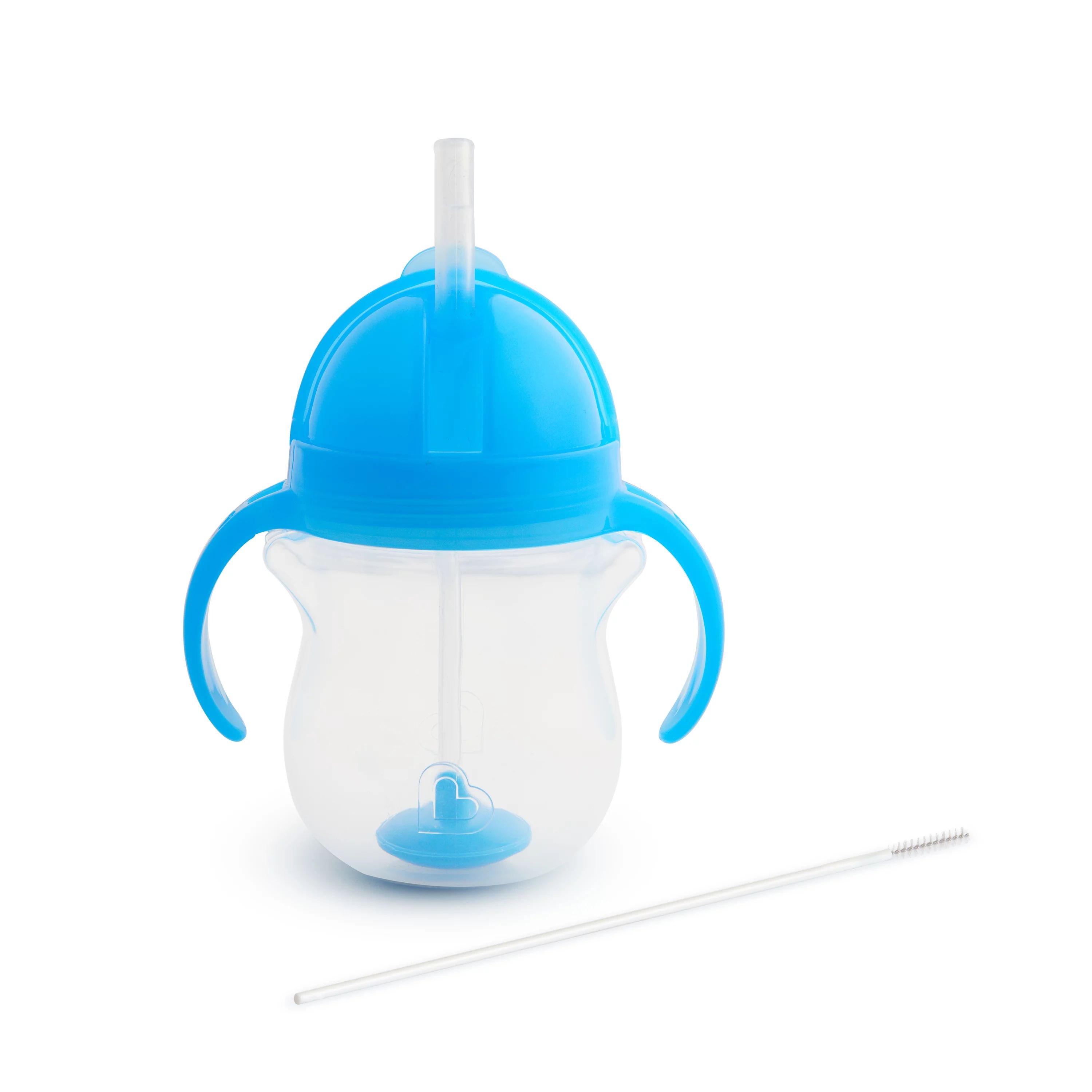 Munchkin Any Angle Click Lock Weighted Flexi Straw Trainer Cup, 7 Ounce, Blue - Walmart.com | Walmart (US)