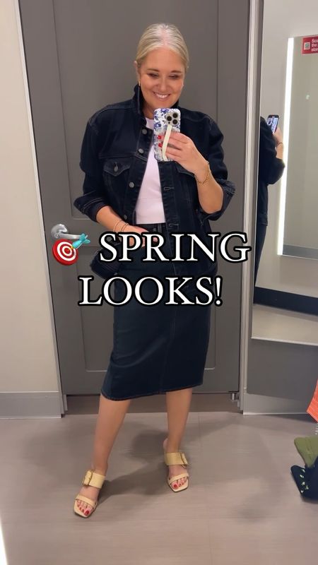 🎯Spring looks from Target!  Comment SHOP for the links!! 

Target is serving up Spring🌸 The cutest dresses, short sets, and more!! The black denim skirt is GREAT and perfect if you’re not into a longer style! I love the oversized denim jacket and it pairs back well with so many things!!  

🍋 The black sundress is ADORABLE but not yet online 🙈

#LTKstyletip #LTKSeasonal #LTKfindsunder50