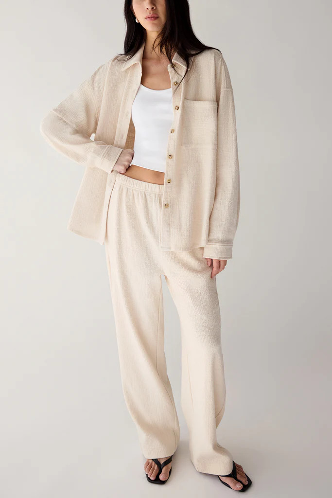 OVERSIZED KNIT SHIRT | OAK + FORT