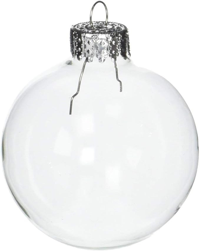 Ornament Decoration Paintable Fillable Clear Plastic Globe Balls Hanging 4" Inch Round Merry Chri... | Amazon (US)
