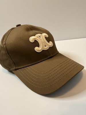 CELINE Paris Triomphe Adjustable Baseball Cap Brown Size Medium Women's | eBay US