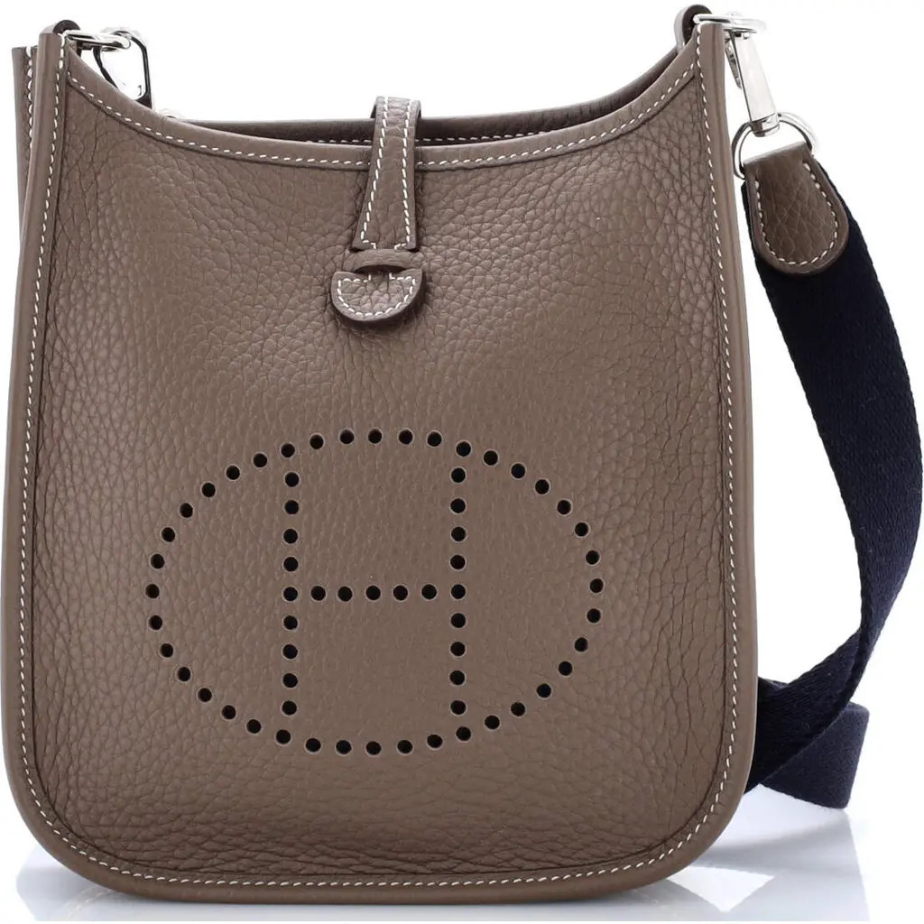 Pre-Owned Hermes Evelyne Bag Gen III Clemence TPM in Grey at Nordstrom, Size X-Small | Nordstrom