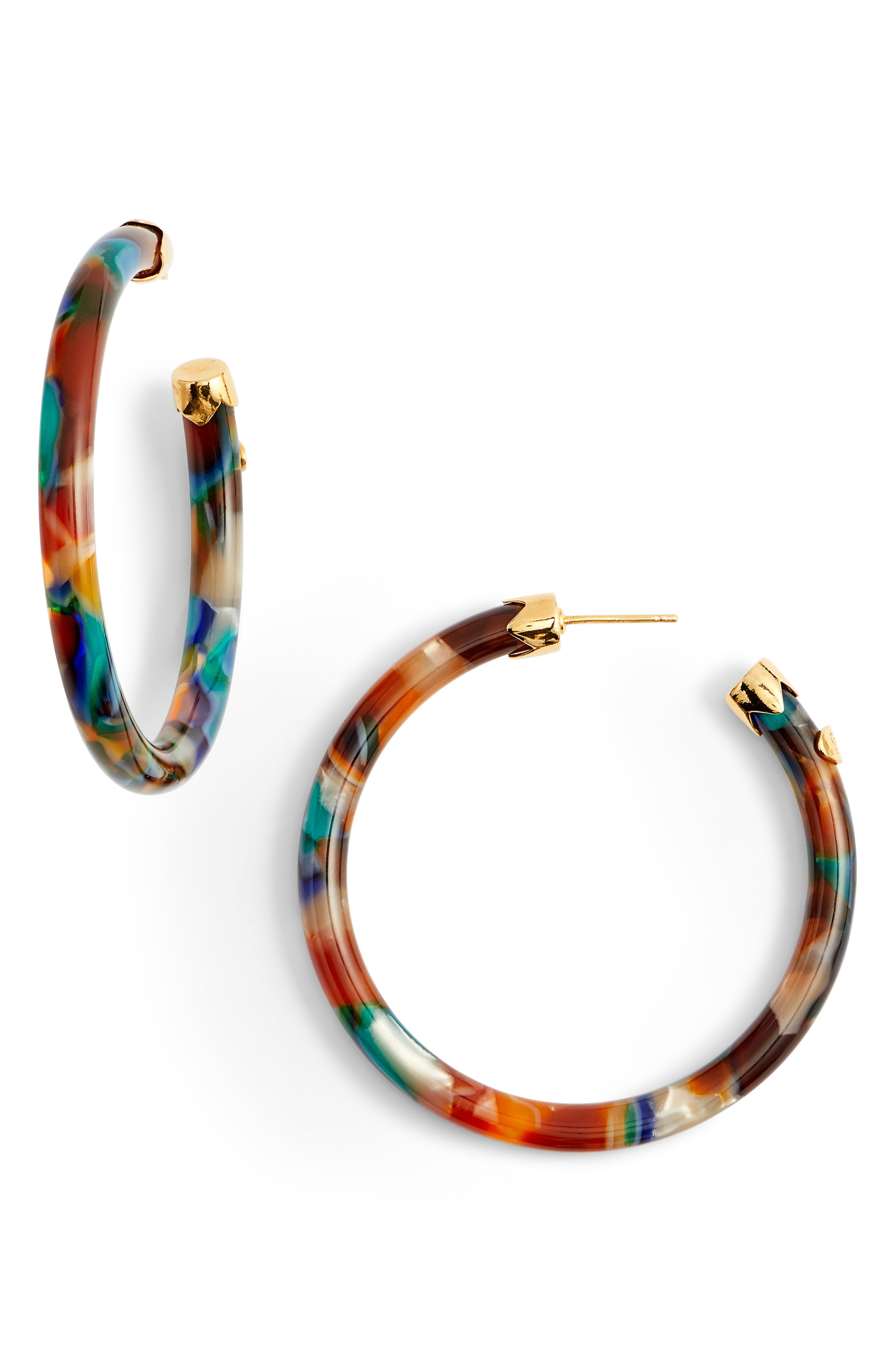 Gas Bijoux Rainbow Mix Open Hoop Earrings | Nordstrom