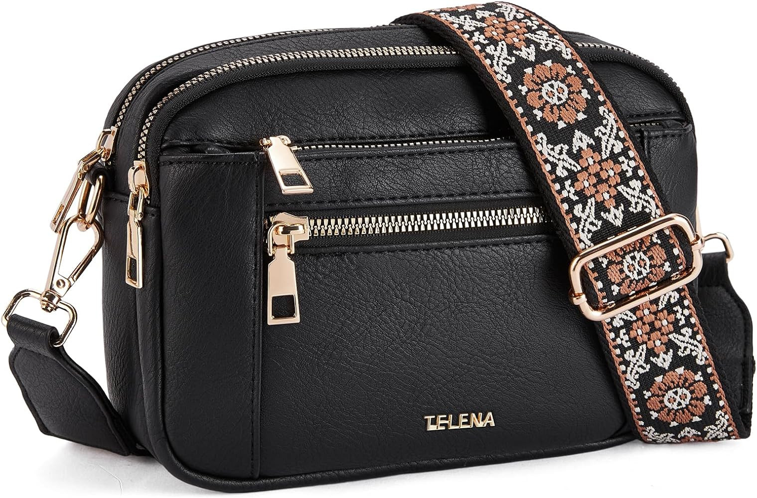 Telena Crossbody Purse for Women Small Crossbody Bags Trendy Vegan Leather with Adjustable Should... | Amazon (US)