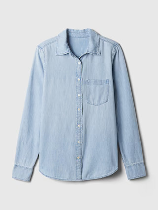 Organic Cotton Denim Classic Shirt | Gap (CA)